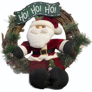 Santa Clause 13 in. Twig Wreath